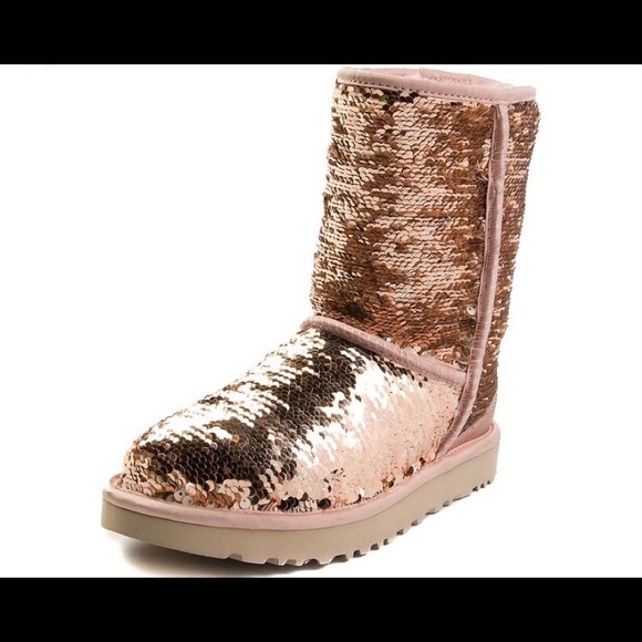 rose gold sparkly uggs